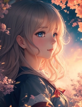 唯美卡通动漫萝莉女孩图片